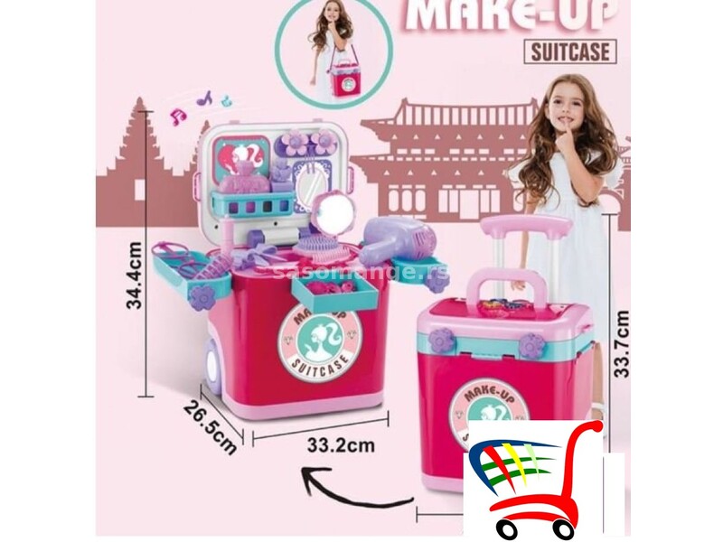 Set-kofer za devojčice (toaletni stočić) - Set-kofer za devojčice (toaletni stočić)