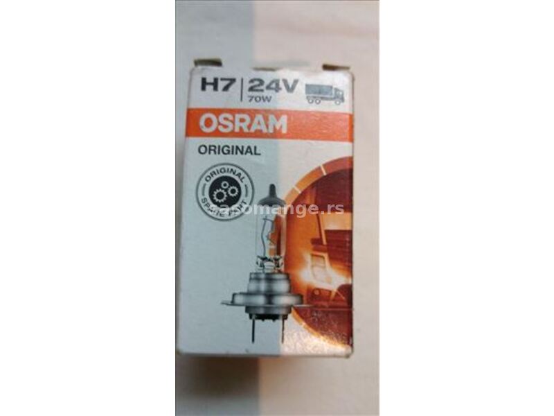 Sijalica halogena Osram H7, 24 V,70 W,ispravna,vis