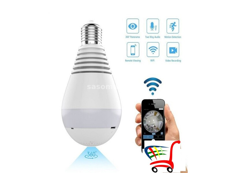 Sijalica Kamera Led Bežična WiFi 360 Stepeni - Sijalica Kamera Led Bežična WiFi 360 Stepeni