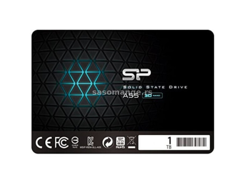 SiliconPower 1TB 2.5" SSD A55 SATA SP001TBSS3A55S25 ( SSD1TBA55 )
