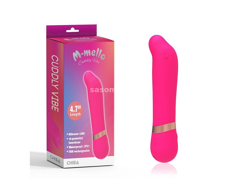 Silikonski Roze Vibrator 12cm Cuddly Vibe