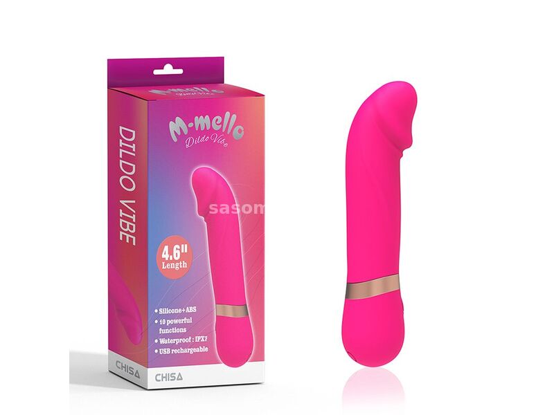 Silikonski Roze Vibrator 12cm Dildo Vibe