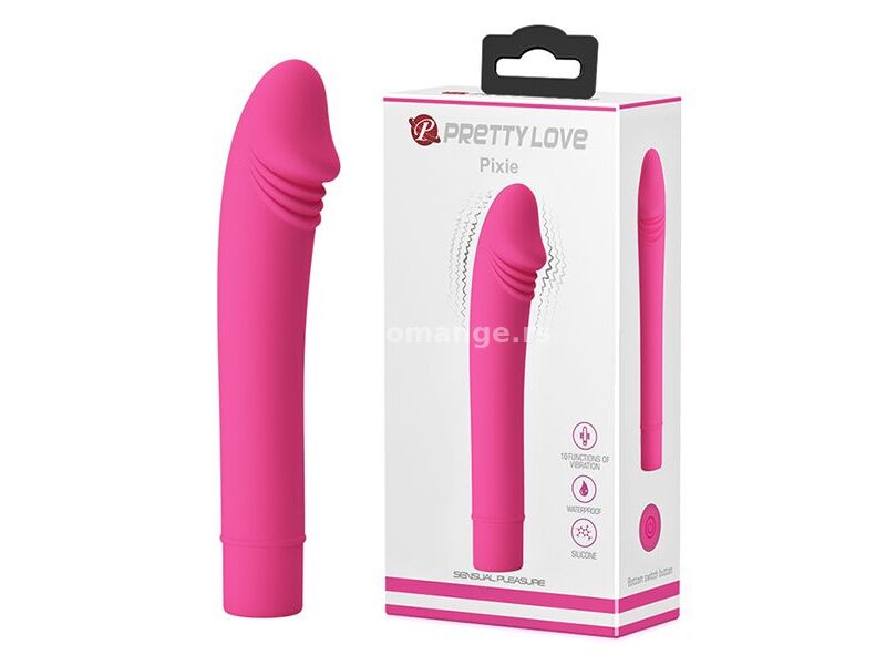 Roze silikonski vibrator 15cm