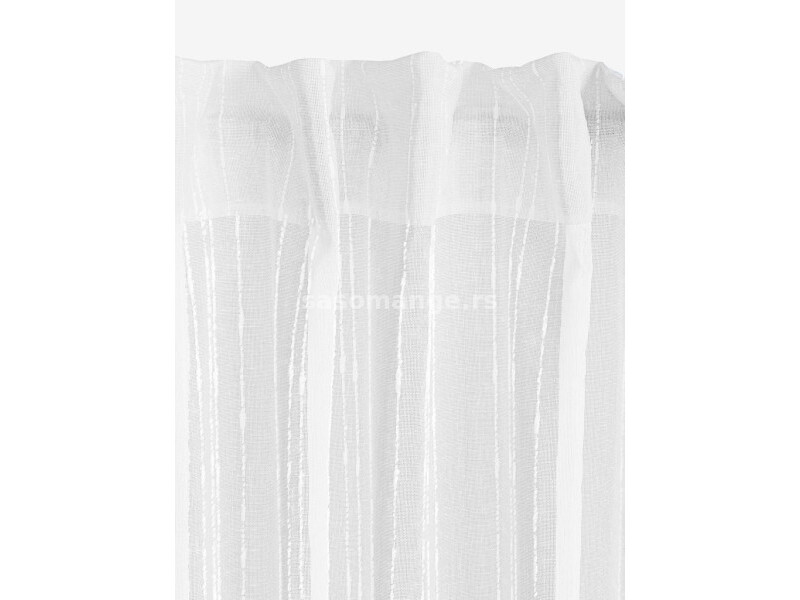 Skorpa zavesa 1x140x300 pruge bela ( 5095201 )