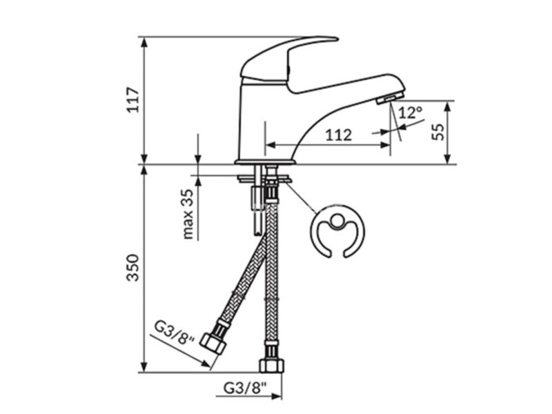 SLAVINA"ROSAN"PERLA ZA LAVABO JP301001