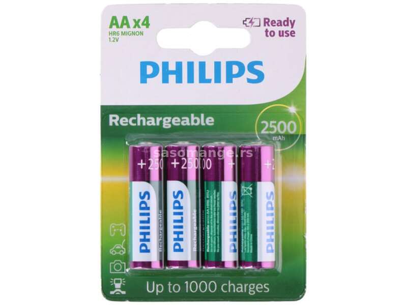 Philips Baterija AA NiMH 1.2V 2500mAh