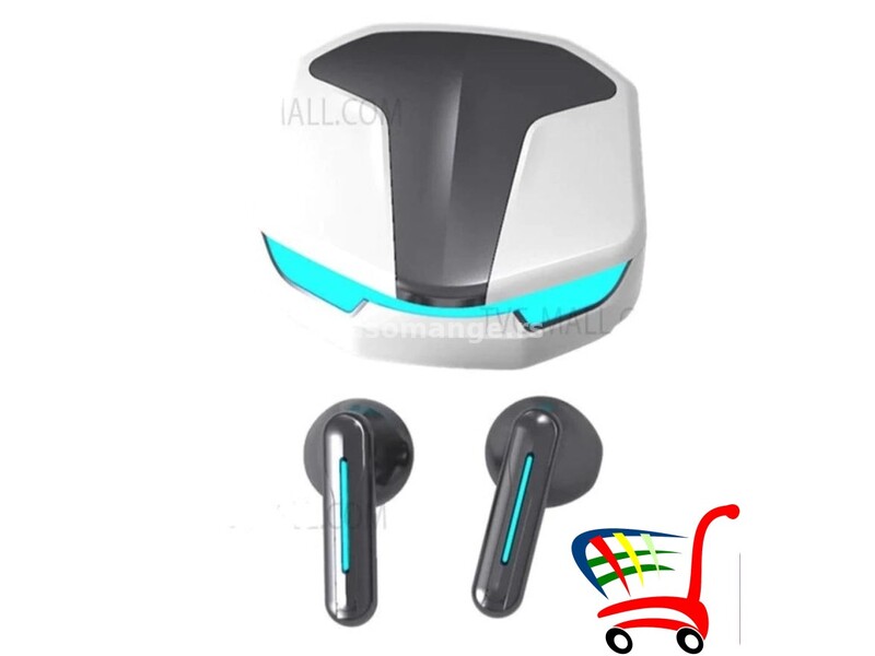 Slušalice Bluetooth Y9 - crne i bele - Slušalice Bluetooth Y9 - crne i bele
