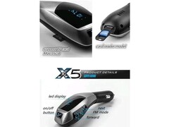 Bluetooth FM Transmiter model X5