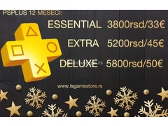 Ps Plus / Playstation Plus 12 meseci / Essential / Extra / Deluxe / Ps Plus Premium