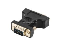 Adapter ženski DVI-I Dual Link 24+5 pin na muški VGA 15 pin, Nedis CMP-ADAP20