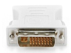 Adapter DVI-I Dual Link (24+5 pin) muški na VGA 15 pin ženski Gembird A-DVI-VGA, crni ili beli