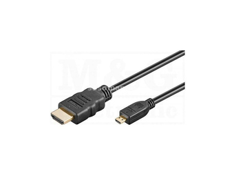 Kabl micro HDMI A-tip D 2m