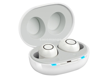Slušni aparat punjiv u obliku bubica slusalica za oba uveta na dugme