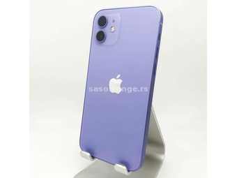 iPhone 12 64GB Purple Sim Free NOVO! 100% BH SA178