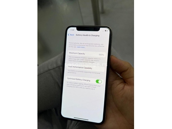 iPhone X Silver 100% Helt
