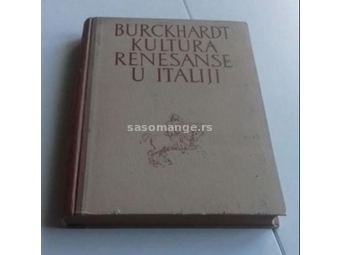 Kultura renesanse u Italiji Jacob Burckhardt