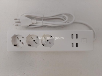 Pametni produzni kabel sa 3 uticnice i 4 USB porta / 1,8 M