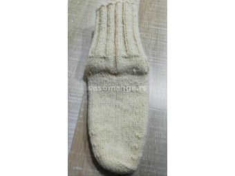 Vunene čarape pletene od prave vune