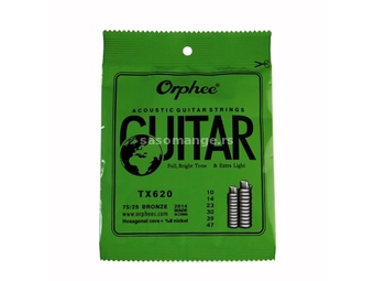 Orphee TX620 žice za akustičnu gitaru 010-047