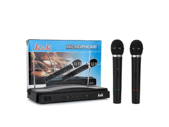 Karaoke bežični mikrofoni / dva mikrofona i resiver AT-306