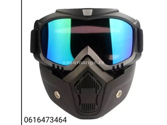 Vetrootporna maska sa UV zaštitnim naočarima