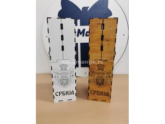Poklon kutija za flašu Srbija (vino 0,75l)