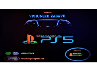 PlayStation 5 (iznajmljivanje Voždovac) VRHUNSKA ZABAVA PS5