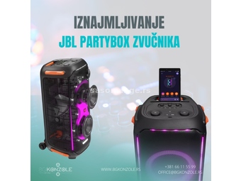 Iznajmljivanje zvučnika Beograd JBL Partybox
