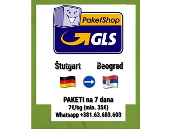 Amazon paketi, eBay, Online Shop - prevoz paketa iz EU preko Nemačke do Beograda i Srbije