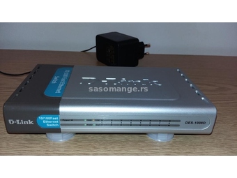 Ethernet Switch 10/100 Mbps D-Link DES-1008D - 8 port