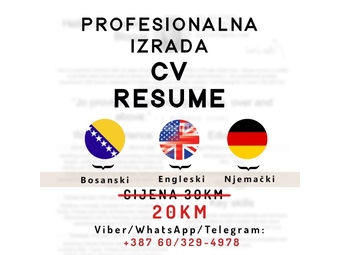 Profesionalna izrada CV / Lebenslauf / Resume