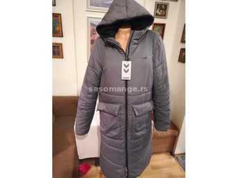 Odlicna zenska zimska jakna sa kapuljacom Hummel Siva XL