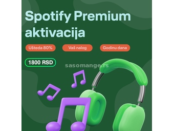Spotify Premium 12 MESSECI VAŠ NALOG