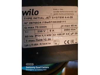 WILO hidrofor INITIAL YET SYSTEM 4-4-2