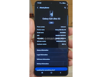 Samsung Galaxy S20 Ultra 5G 12GB 128GB Snapdragon 865