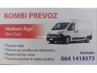 Kombi prevoz i selidbe Novi Sad