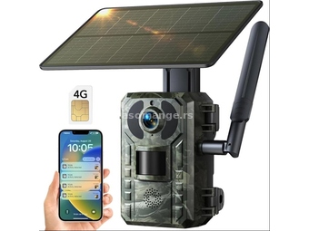 Lovacka kamera solarna 4G sim kartica Kamera za Lov 4G