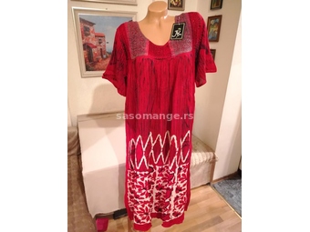 Nova zenska indijska haljina za punije dame i devojke Nini Crvena XXL Novo