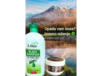 NOVO Limes Blagi šampon + pakovanje za kosu