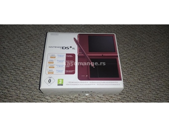Nintendo DSi XL wine red, kao nov, u kutiji, komplet oprema
