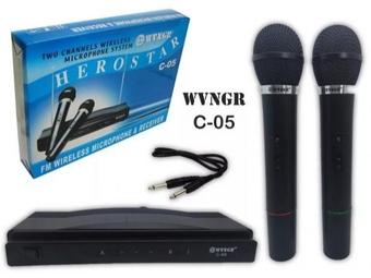 Karaoke bežični mikrofoni 2 mikrofona i resiver WVNGR