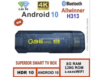 Android Tv Stik Q96 8GB + 128GB Smart Tv Stick Tv Box
