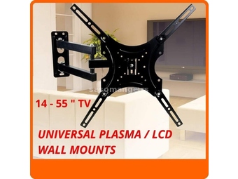 Univerzalni plazma LCD / LED zglobni zidni nosač 14-55 inča