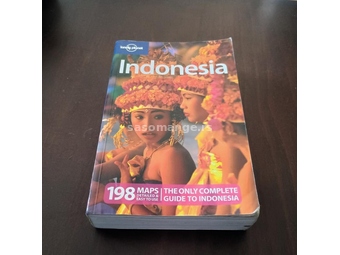 Indonesia Indonezija Lonely Planet guide ENG ilustrovano 900 stranica ocuvana citana