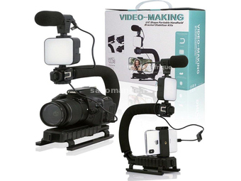 Vlog set za snimanje i slikanje + mikrofon i stabilizator