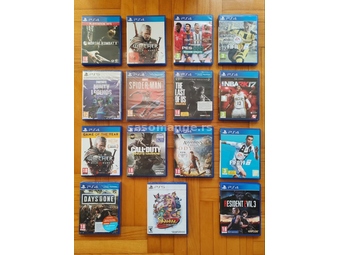 Sony Playstation 4 igre PS4 PS5 Witcher Days Gone Shantae Call of Duty Resident Evil Spiderman PES