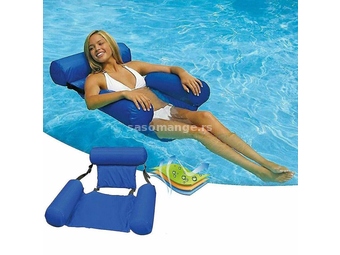 Plutajuća stolica fotelja za bazen i more dusek Plava