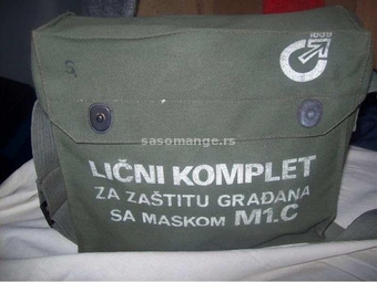 Lični komplet za zaštitu građana sa maskom M1.C torba