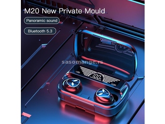 Slusalice Bluetooth M20 + Power bank Slusalice M20