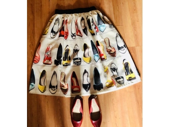 Suknja sa sllikama cipelica vel.. M/XL